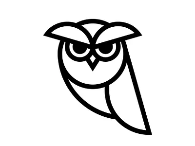 Owl Icon animal bird geometry icon illustration line owl vector
