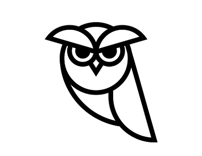 Owl Icon animal bird geometry icon illustration line owl vector