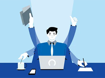 Multifunctional You art branding character design character illustration color illustration landing page logo logos vector vector illustration web design