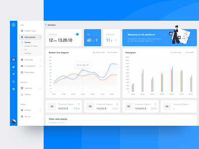 Dashboard Design admin app applicat card clean colorful design graph statistics ui web