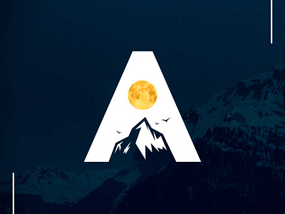 A letter a brand branding design designer identity branding identity design illustration illustrator lettering logo logo design mountain