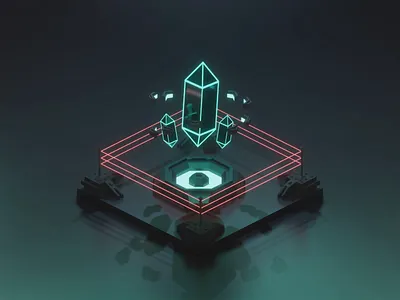 Suspended in Animation 3d 3d animation 3d art blender blender3d diorama isometric isometric design isometric illustration low poly sci fi scifi