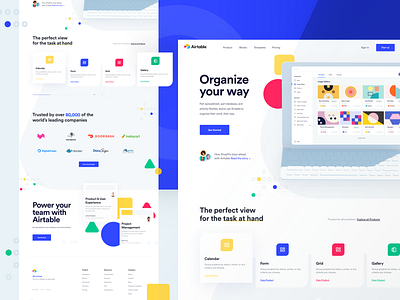 Airtable Redesign airtable calendar gallery logos notion platform product product design redesign sidebar spreadsheet testimonial website