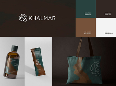 Khalmar Branding System 2d app brand design brand identity branding branding design flat identity identity branding identity design logo logotype package packaging packaging design type typography