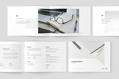 Minimal Layout Design branding brochure design indesign layout design photography template typography