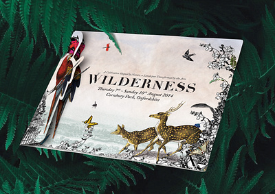 Wilderness Festival - Gatefold Die cut Mailer die cut diecut festival illustration music art
