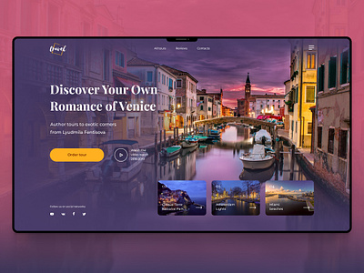 Author tours Travel Agency Website design journey travel agency venice