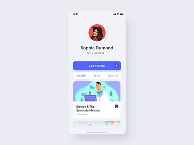 Estudio Mobile App UI Kit III after effects animation biology design education illustration learning app mobile motion motion design motiongraphics questions tests ui ui8 ux