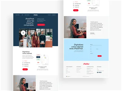 iPaidThat Landing Page art direction branding concept desktop illustration interface landing product startup ui uidesign ux webdesign website