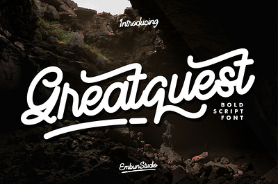 Greatquest - Bold Script Font branding business font font design hand lettering handwriting handwritten project typeface typography