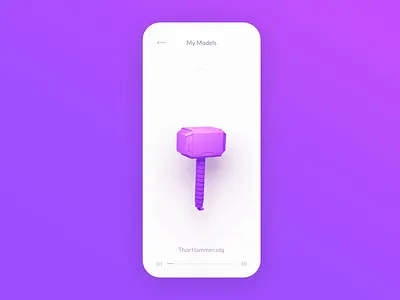 3D Printing App 3d animation app ecommerce gradient illustration minimalism mobile modeling printer printing product prototype store studio theglyph ui ux video website