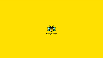 Honey Garden app art branding design icon illustration logo