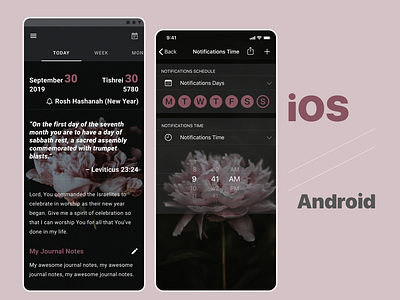 Motivation App for Prayers android app design ios motivation quote religion sketch ui ux