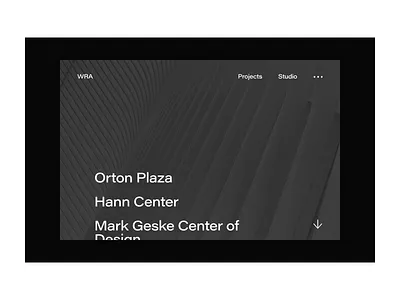 Architecture Firm Portfolio Page architect architecture brand identity brand identity design branding branding design interface ui ux visual identity visual identity design web design website