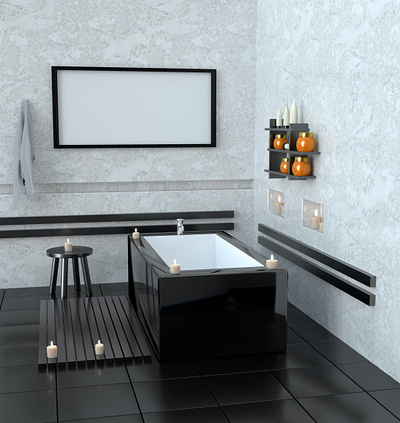 modern bathroom 2 bath bathtub candle chair design inside interior lighting modern natural tile