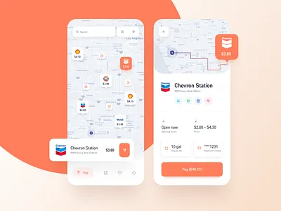 FuelUp App app design fuel interface ios mobile app ui uidesign ux