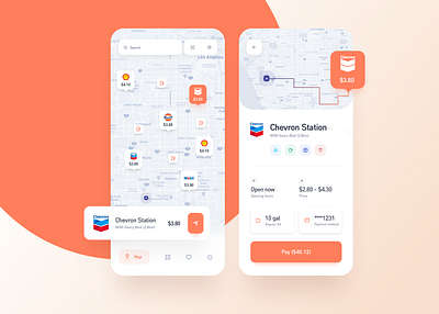 FuelUp App app design fuel interface ios mobile app ui uidesign ux