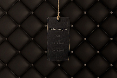 Label Hotel Magna brand branding design font graphicdesign hotel illustration label labeldesign magna marketing modern premium printdesign stockholm