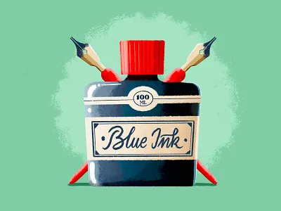Ink illustration ink photoshop texture