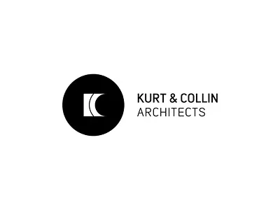 Kurt & Collin Architects Logo Design architect architects architecture architecture logo brand brand identity brandidentity branding design logo logo design logodesign logos
