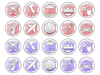 10 Free Travel Instagram Story Highlight Icons free freebie graphics icons instagram travel typography vector