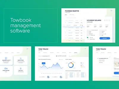 Towbook Management Software analytics app car chart dashboard data design stats table tow truck towbook ui ux