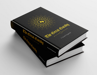 The great gatsby black book cover book cover design book cover mockup concept design cover art cover design creative design crime deisgn illustration suspense