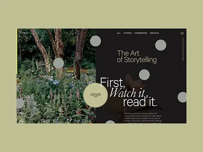 A+WQ Story Inner Page Scroll Animation animation concept interaction interface promo typography ui ux video web website