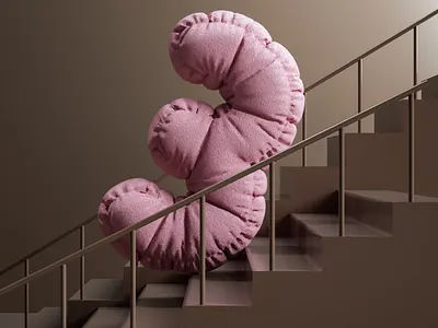 Inflate - Number 03 3d design illustration inflatable number typography