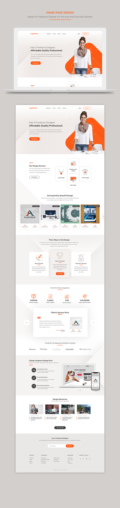 Sleek Design for Freelance platform for creatives application design design for business graphic homepage design illustration landing page layout modern design modern interface sleek design typography ui ux ux ui ux design uxdesign web