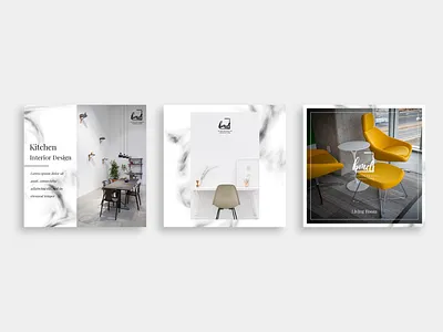 Interior Design - Instagram Templates advertisement advertising design banner branding design digital advertising facebook ad instagram ads interior design social media template