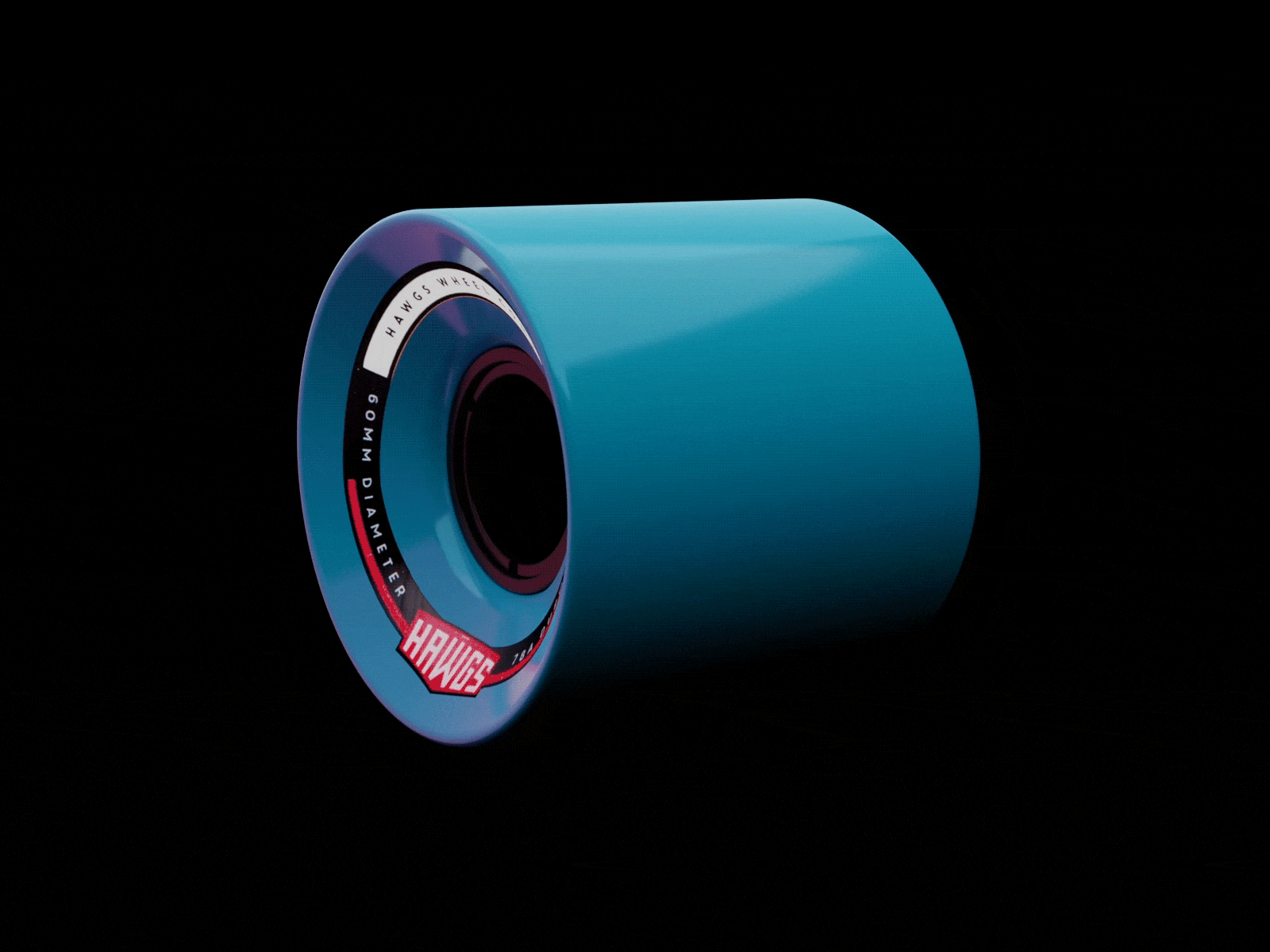 Hawg Wheel Spin 3d blender cycles hawg longboard render spin wheel