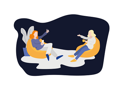 Interview galaxy graphic icon illustration logo space ui vector