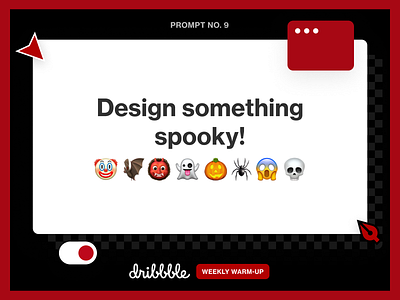 Design Something Spooky! challenge community dribbbleweeklywarmup fun grow halloween learn prompt scary spooky webdesign weekly warm up