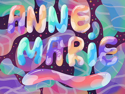 Lettering illustration colorful design dribbble gradient graphic design illustration lettering modern illustration myicon unique youthful