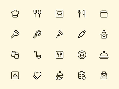 Myicons — Kitchen, Cooking vector line icons essential icons flat icons icon design icon pack icons icons design icons pack interface icons line icons myicons ui ui design ui designer ui icons ui kit ui pack ui set web design web designer web ui