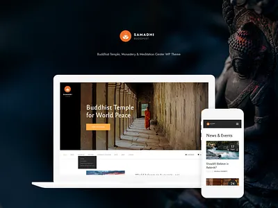 Samadhi | Oriental Buddhist Temple WordPress Theme web design web development webdesign wordpress wordpress theme wordpress themes