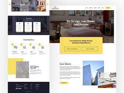 Home Building and interior design agency Website building design designs homedesign interface interior interiordesign landing landing page typogaphy ui ux web website