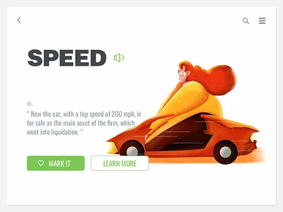 Speed illustration painting ui ui design