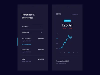 Stocks App app bank bank app cards crypto crypto exchange dashboard dashboard app design flat hiwow interface layout minimal mobile ui ux web