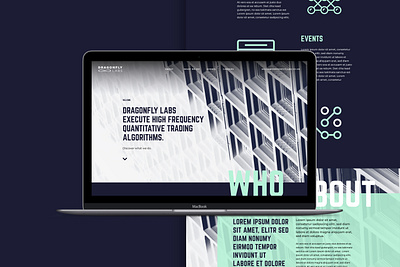 Dragonfly Labs Website design agency branding design graphic design type typography ui ux web website