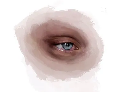Digital painting art design digital painting drawing eye illustration painting realism sketch