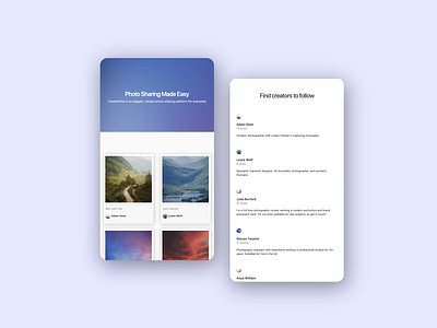 Creator Pool App app application design development edinburgh gradient instagram ios iphone mobile mobile app mockup phone photo photography share users web website