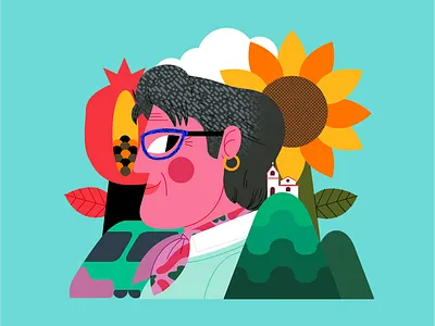 CLAUDIA LOPEZ character design colombia colombian color palette flat graphic design illustration ilustración jhonny núñez vector