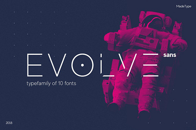 MADE Evolve Sans Font design designer font font design fonts futuristic font graphic design graphic designer lettering logo fonts minimal modern font retro font typeface typefaces typography vintage font