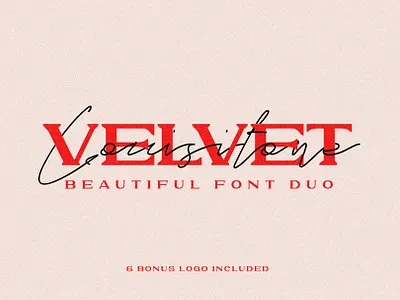 Velvet Lousitone Font duo branding design font font design font duo fonts graphic design lettering logo fonts retro font type design typeface typefaces typography vintage font