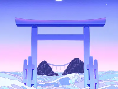 Floating World aesthetic illustration japan japanese japanese art pastel sailormoon ukiyo e