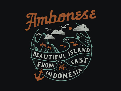 Ambonese branding handlettering illustration inspiration lettering merch merch design skitchism t shirt typography