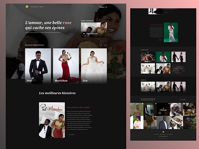 Pod et Marichou website africa cinema dakar movies senegal streaming ui ux webdesign website