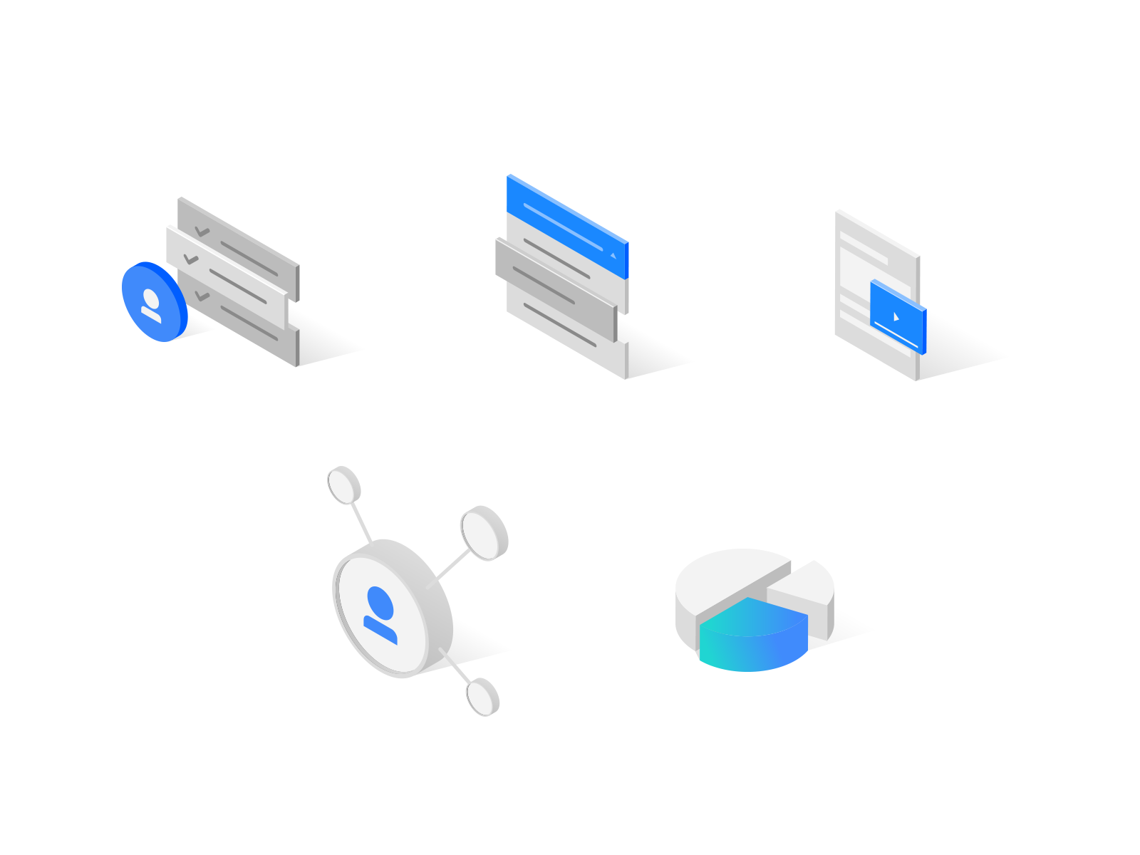 Example of Isometric illustrations - IBM